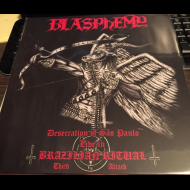BLASPHEMY Desecration of Sao Paulo - Live in Brazilian Ritual - Third Attack LP RED [VINYL 12"]